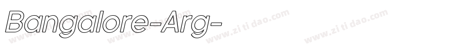 Bangalore-Arg字体转换