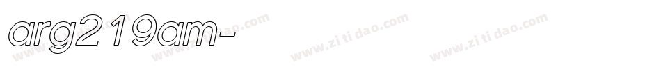 arg219am字体转换