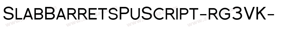 SlabBarretsPuScript-rg3VK字体转换