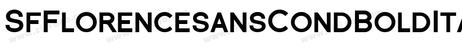SfFlorencesansCondBoldItalic-OE84字体转换