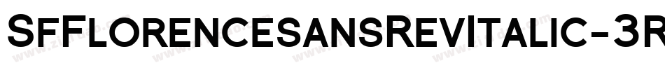 SfFlorencesansRevItalic-3RBL字体转换