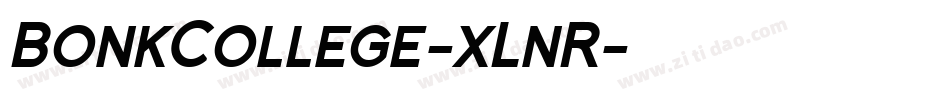 BonkCollege-xLnR字体转换