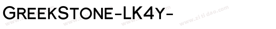 GreekStone-LK4y字体转换