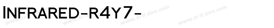 Infrared-r4y7字体转换