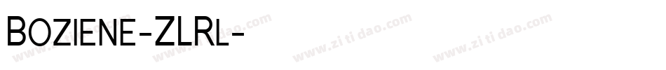 Boziene-ZLRl字体转换