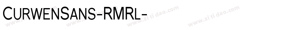 CurwenSans-RMRl字体转换