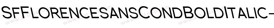 SfFlorencesansCondBoldItalic-OE84字体转换