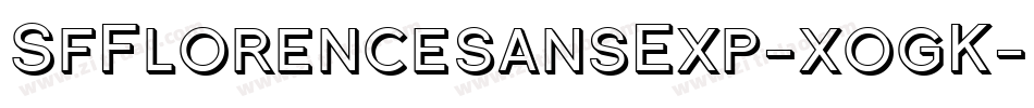 SfFlorencesansExp-xogK字体转换