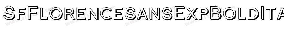 SfFlorencesansExpBoldItalic-GKWq字体转换