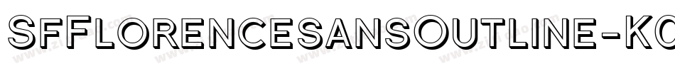 SfFlorencesansOutline-K0nA字体转换 SfFlorencesansOutline-K0nA字体转换