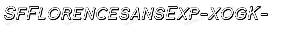 SfFlorencesansExp-xogK字体转换