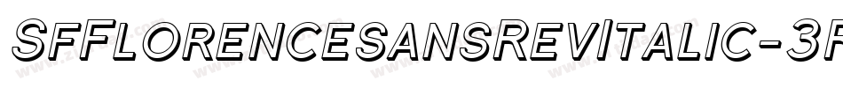 SfFlorencesansRevItalic-3RBL字体转换
