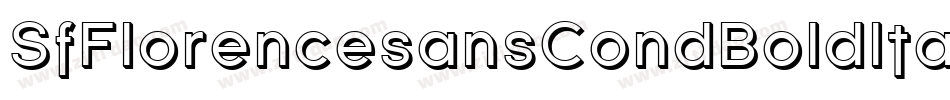 SfFlorencesansCondBoldItalic-OE84字体转换