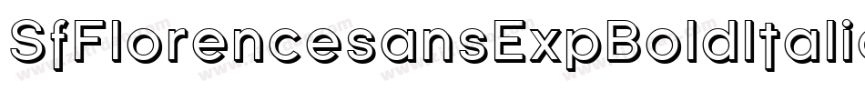 SfFlorencesansExpBoldItalic-GKWq字体转换