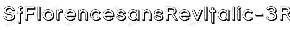 SfFlorencesansRevItalic-3RBL字体转换
