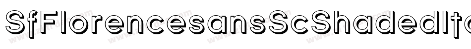 SfFlorencesansScShadedItalic-7jMR字体转换