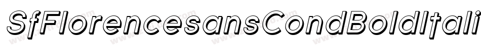 SfFlorencesansCondBoldItalic-OE84字体转换