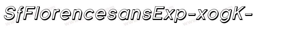 SfFlorencesansExp-xogK字体转换