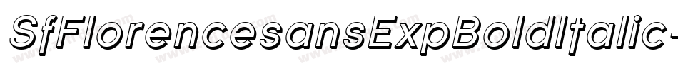 SfFlorencesansExpBoldItalic-GKWq字体转换