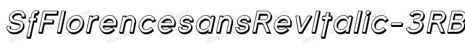 SfFlorencesansRevItalic-3RBL字体转换