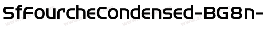 SfFourcheCondensed-BG8n字体转换