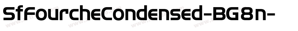 SfFourcheCondensed-BG8n字体转换