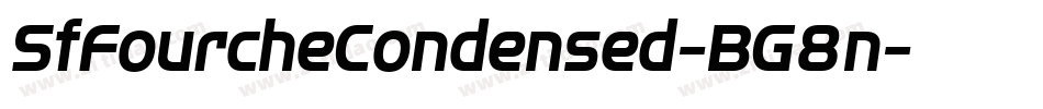 SfFourcheCondensed-BG8n字体转换