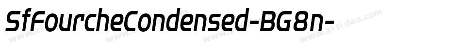 SfFourcheCondensed-BG8n字体转换