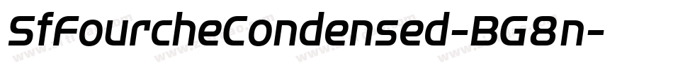 SfFourcheCondensed-BG8n字体转换