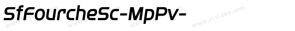 SfFourcheSc-MpPv字体转换