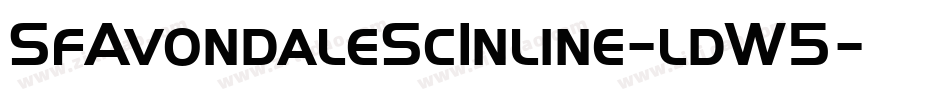 SfAvondaleScInline-ldW5字体转换