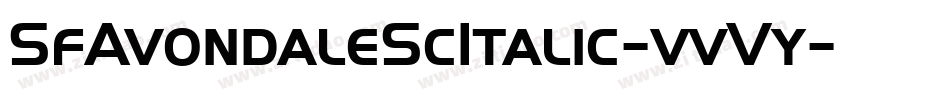 SfAvondaleScItalic-vvVy字体转换