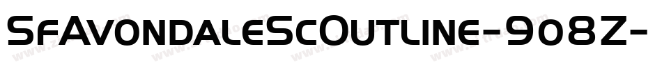 SfAvondaleScOutline-9o8Z字体转换
