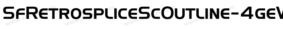 SfRetrospliceScOutline-4geW字体转换