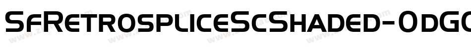 SfRetrospliceScShaded-0dGG字体转换