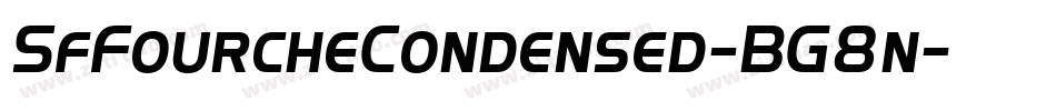 SfFourcheCondensed-BG8n字体转换