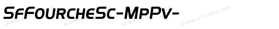 SfFourcheSc-MpPv字体转换