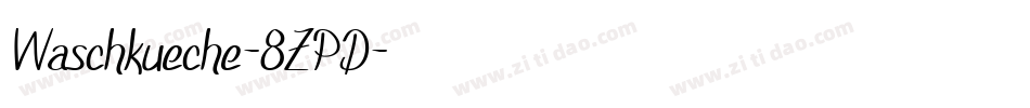 Waschkueche-8ZPD字体转换