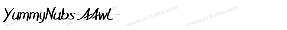 YummyNubs-AAwL字体转换