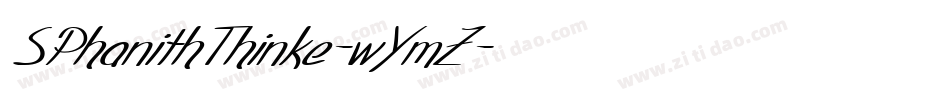 SPhanithThinke-wYmZ字体转换