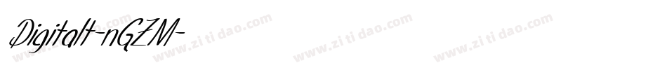 Digitalt-nGZM字体转换