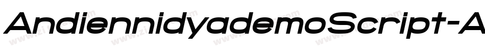 AndiennidyademoScript-AL467字体转换