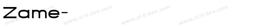 Zame字体转换