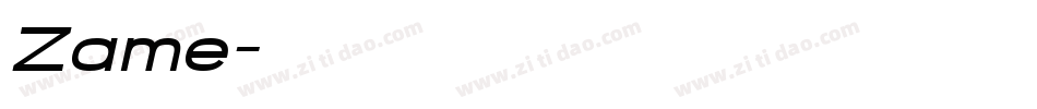 Zame字体转换