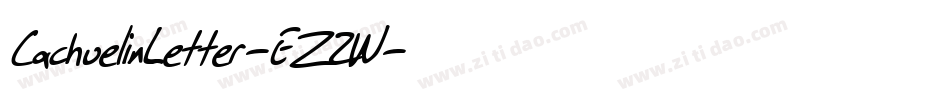 CachuelinLetter-EZ2W字体转换