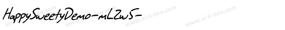 HappySweetyDemo-mL2w5字体转换 HappySweetyDemo-mL2w5字体转换