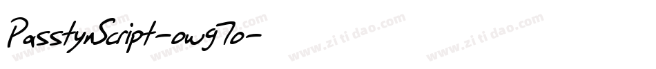 PasstynScript-owg7o字体转换 PasstynScript-owg7o字体转换