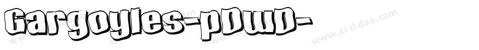 Gargoyles-pDwD字体转换