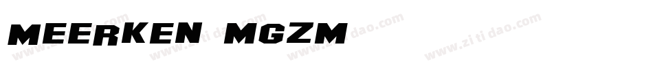 Meerken-mgZm字体转换