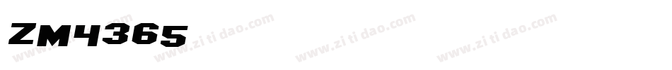 ZM4365字体转换